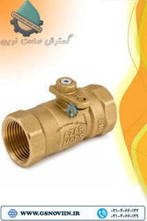 شیر گازی قفلشونده برنجی آذر114